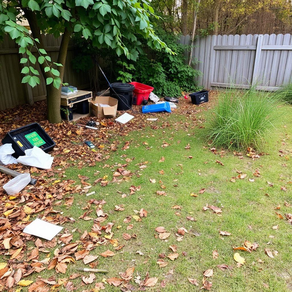 Property Cleanup & Yard Work — before